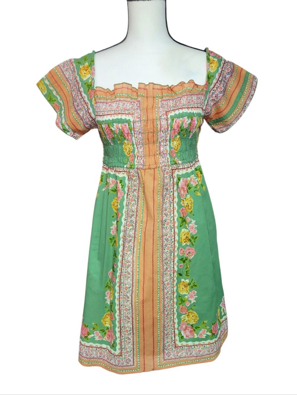 Blue Plate Floral Smocked Dress